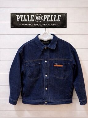 PELLE PELLE MARC BUCHANAN Dark Blue Denim Jacket L